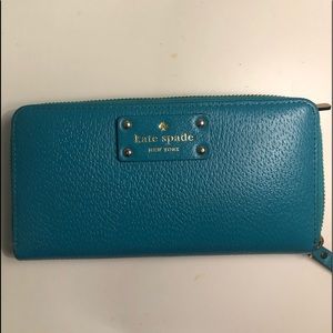 Teal Kate Spade Wallet